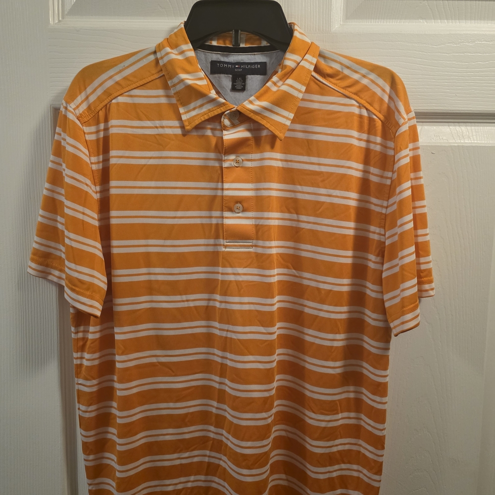 Tommy Bahama Orange Striped Men's Shirt